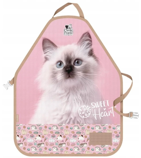 Fartuszek szkolny do prac plastycznych Cleo i Frank 45 Kot