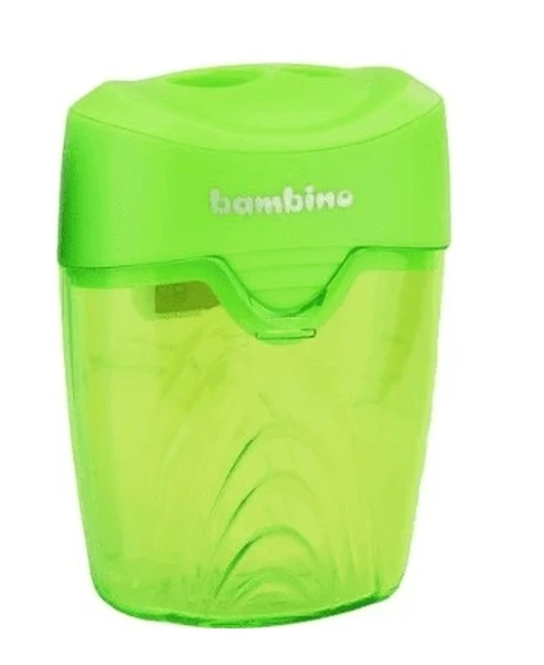 Temperówka podwójna z pojemnikiem BAMBINO