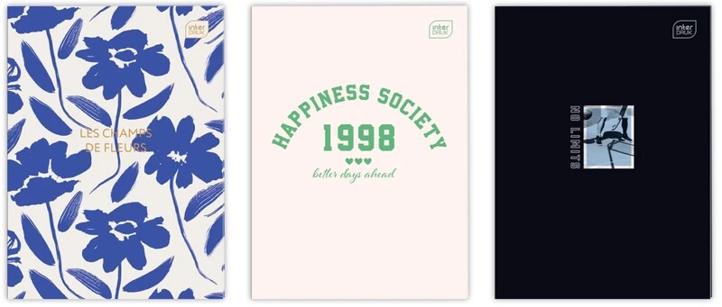 Zeszyt A4 60k gładki 70g MIX Interdruk