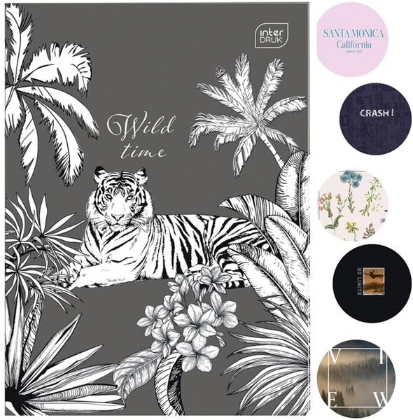 Zeszyt A4 96k w kratkę mix Interdruk Gilrs Boys MIX