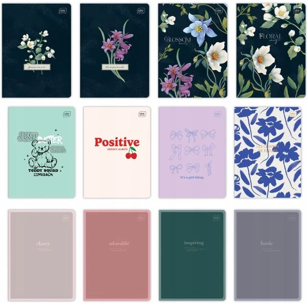 Komplet Zeszytów A5 60k # GIRLS 6szt MIX Różne