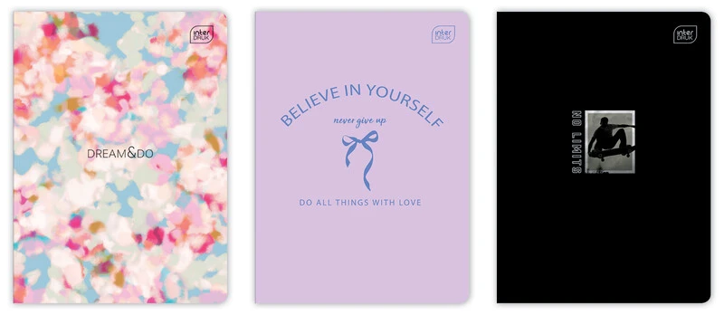 Zeszyt B5 60k w kratkę INTERDRUK zeszyt kratka 60k MIX