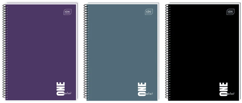 Kołozeszyt A5 100 kratka INTERDRUK one color kołonotatnik z perforacją