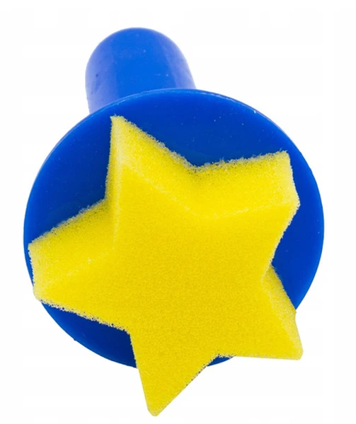 Pędzle gąbki wałki do malowania STEMPELKI DLA DZIECI Zestaw Astra 7 elem