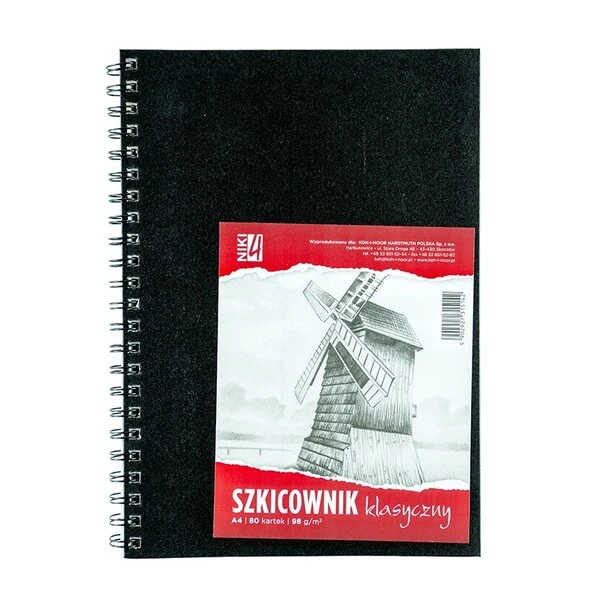 Szkicownik na spirali A4 80 ark 98g/m3 Koh-I-Noor
