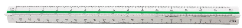 Skalówka plastikowa nr 27 30cm 1:10-100/20-200/25-250/50-500/75-750/125-1250
