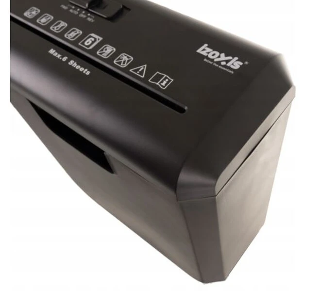 Niszczarka IZOXIS do papieru dokumentów automatyczna mocna wydajna 10L P-2