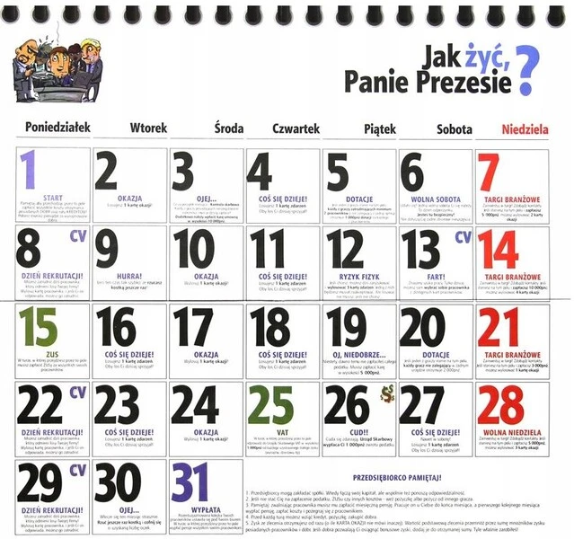 GRA planszowa Jak żyć Panie Prezesie?