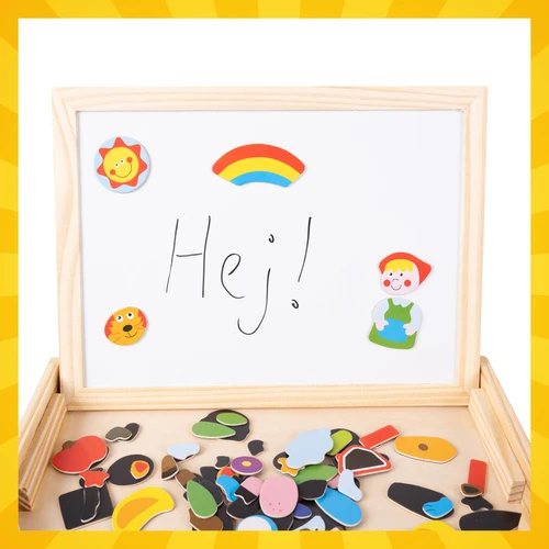 Tablica edukacyjna magnetyczna dwustronna 108 el. zabawka w Skrzynce Prezent