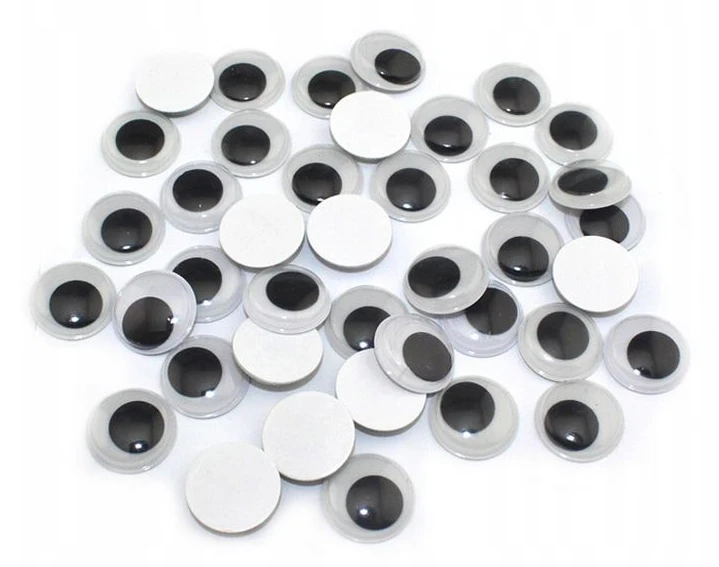 Ruchome oczka samoprzylepne MIX 105 sztuk