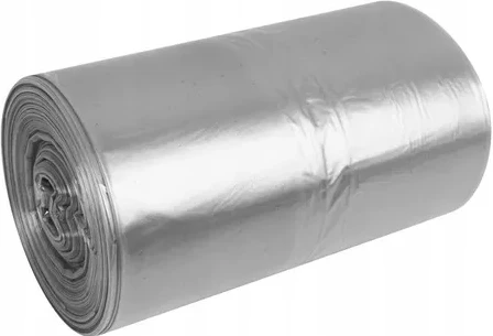 Worki na śmieci 60L 18 szt Mocne Wiązane Paclan Silver Space