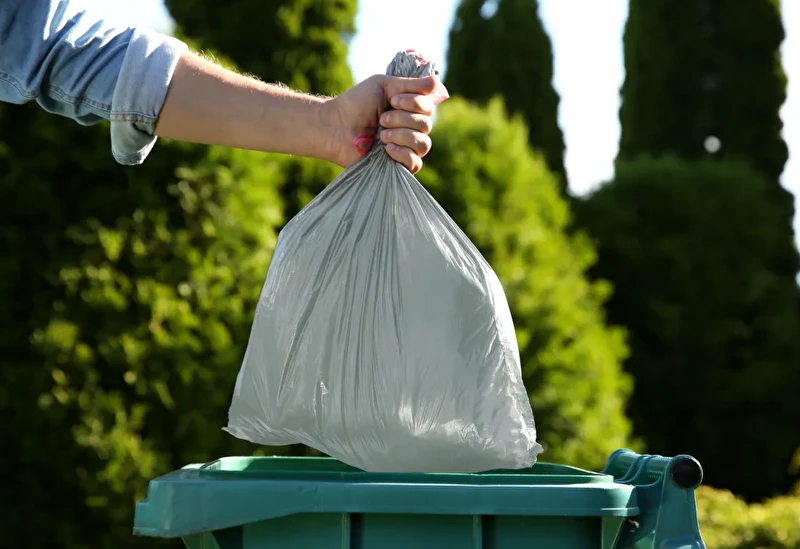 Worki na śmieci 60L 18 szt Mocne Wiązane Paclan Silver Space