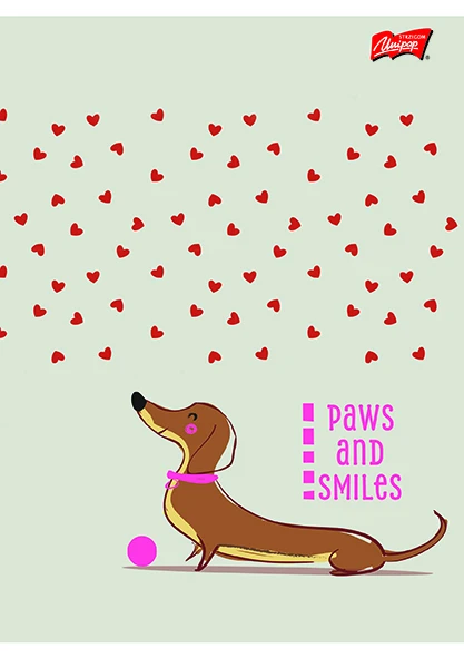 Zeszyt A5 32k linia 2 kolor Lovely Dachshund Unipap