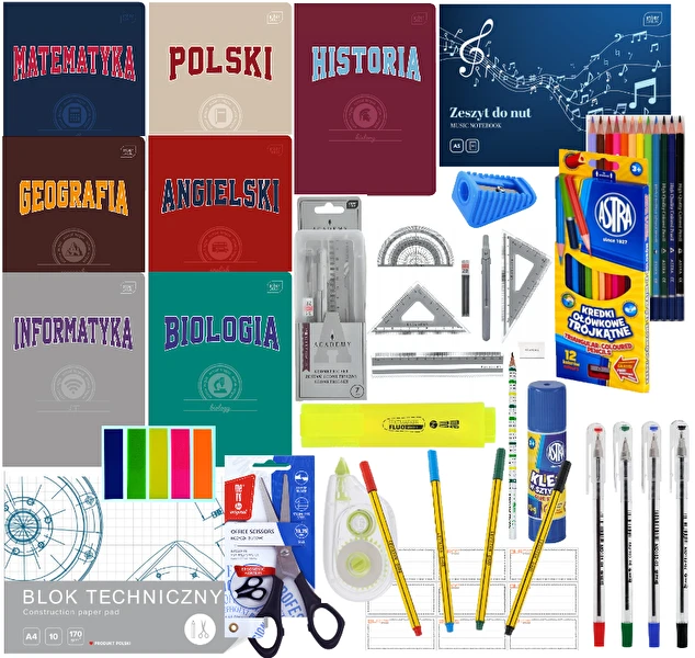 Wyprawka szkolna Klasa 4-6 + Plan lekcji