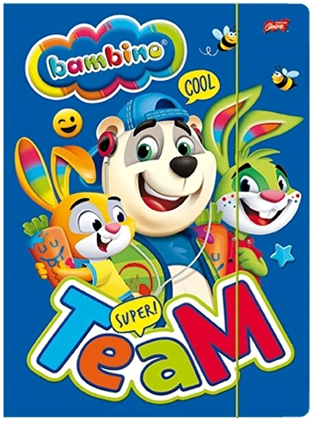Teczka z gumką A4 szkolna na rysunki Bambino