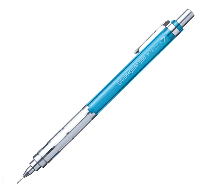Ołówek automatyczny Pentel GraphGear 300 błękitny 0,7 mm