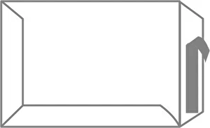 Koperta C4 biała HK z paskiem 250 szt