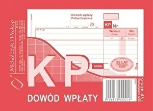 KP Dowód wpłaty MP A6 80k wielokopia