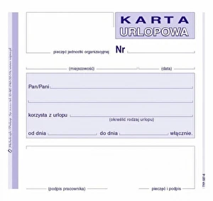 Karta Urlopowa MP 2/3A6 40k