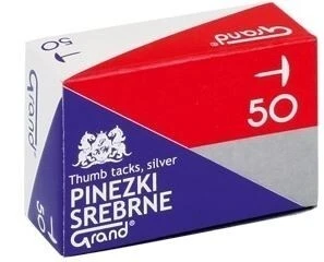 Pinezki srebrne 50szt