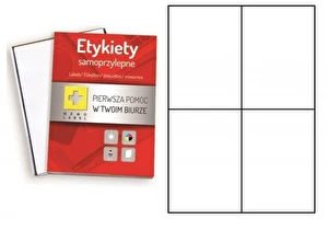 Etykiety samoprzylepne A4 105x148 mm (podział 4szt) 100 ark.