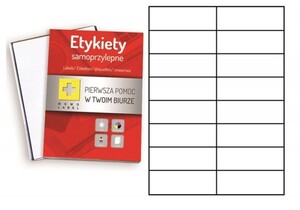 Etykiety samoprzylepne A4 Dalpo 105x37 mm (podział 16szt) 100ark