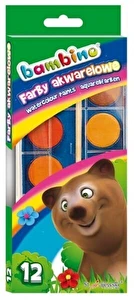 Farby akwarelowe Bambino 12 kol