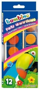 Farby akwarelowe Bambino 12 kol