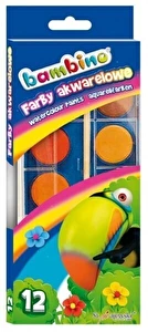 Farby akwarelowe Bambino 12 kol