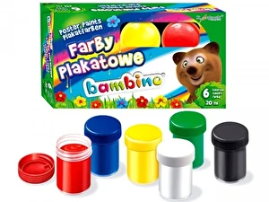 Farby plakatowe Bambino 6kol 20ml