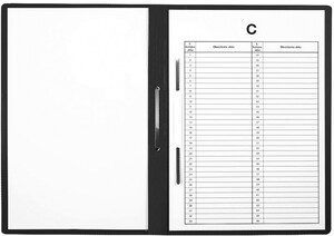 TECZKA na akta osobowe A4 do segregatora BIURFOL czarny