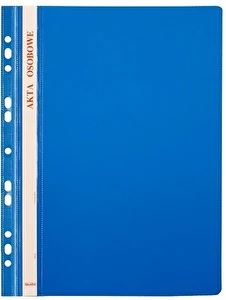 TECZKA na akta osobowe A4 do segregatora BIURFOL niebieska