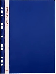 TECZKA na akta osobowe A4 do segregatora BIURFOL granat