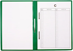 TECZKA na akta osobowe A4 do segregatora BIURFOL zielona