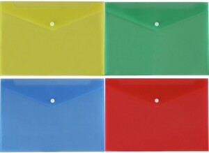 Teczka kopertowa A4 PP zatrzask BIURFOL mix