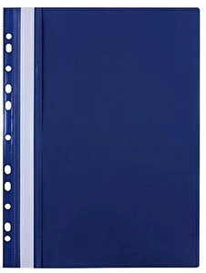 Skoroszyt zawieszany miękki BIURFOL PP A4 plastikowy granatowy