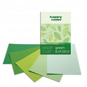 Blok deco Green A4/20 HAPPY COLOR