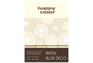 Blok deco Ecru A4/20 HAPPY COLOR