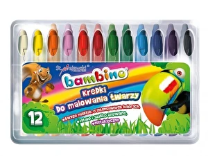 Kredki do malowania TWARZY BAMBINO 12 kol