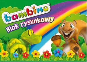 Blok rysunkowy A4 biały Bambino 20k 80g
