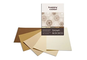 Blok deco Brown A4/20 HAPPY COLOR