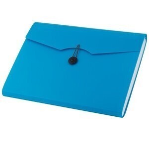 Teczka A4 D.RECT 12 przegródek 5580 niebieska
