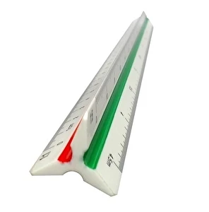Skalówka plastikowa nr 27 30cm 1:10-100/20-200/25-250/50-500/75-750/125-1250