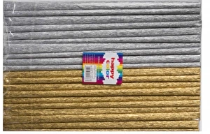 Bibuła HAPPY COLOR 25x200 MIX złoty/srebrny