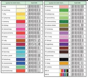 Bibuła marszczona MIX 30 kolorów