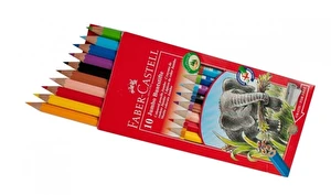 Kredki Faber Castell ołówkowe 10kol JUMBO +temperówka