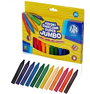 Kredki świecowe Astra Jumbo 12kol