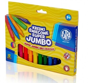 Kredki świecowe Astra Jumbo 12kol