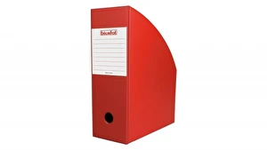 Pojemnik na dokumenty czasopisma 10cm CZERWONY Biurfol