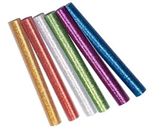 Klej do pistoletu na gorąco brokatowy 11mm 6szt